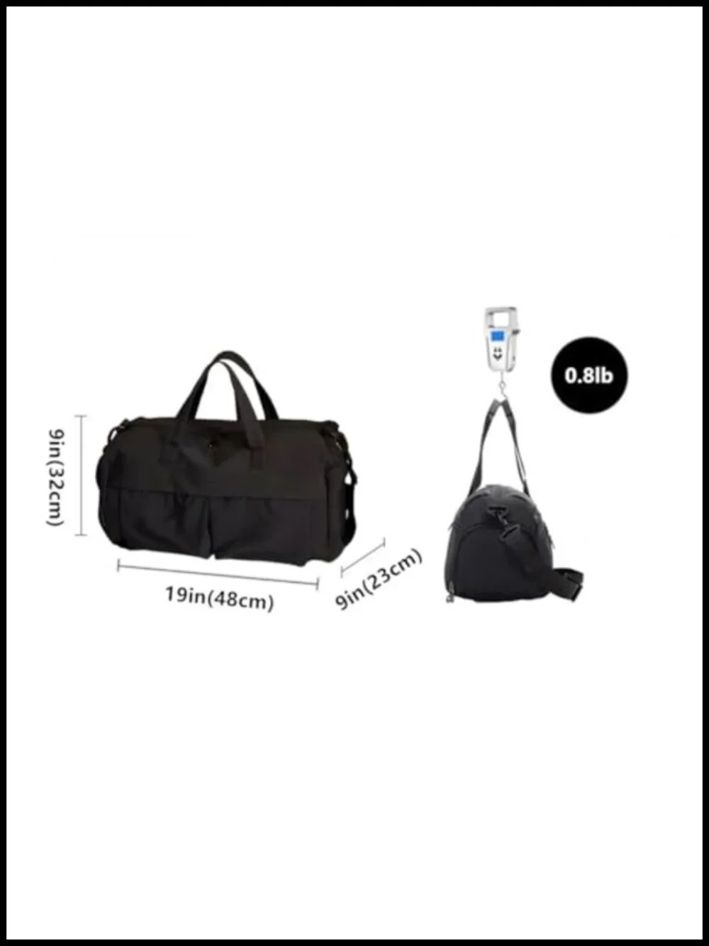 Waterproof Travel Duffel Bag with Shoe Compartment for Gym and Weekend